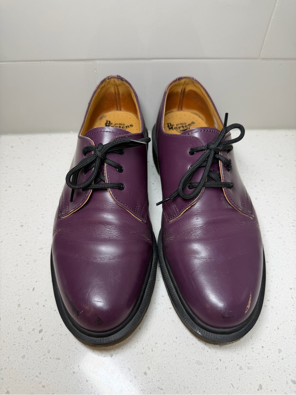 Dr. Martens 1461 Made In England Purple Derbies US 9 UK 8 VINTAGE shoes men’s - Picture 3 of 16